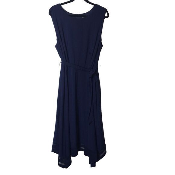 NWOT Jessica Howard Woman's Navy Dress &Jacket Lace‎ On Hem And Sleeves Size 20W - Picture 2 of 11